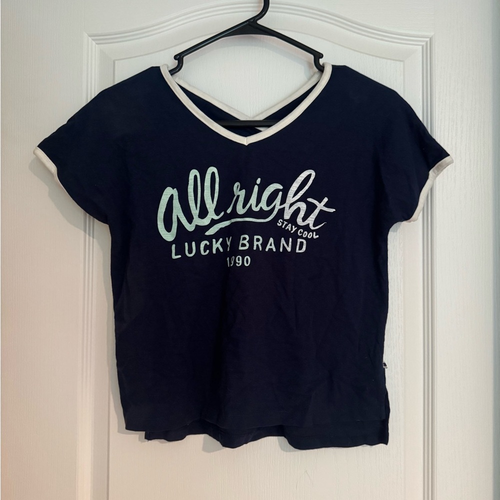 Lucky Brand Dark Blue Graphic T-Shirt